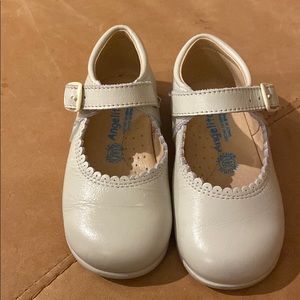 Angelitos cream leather Mary-Jane shoe EU22